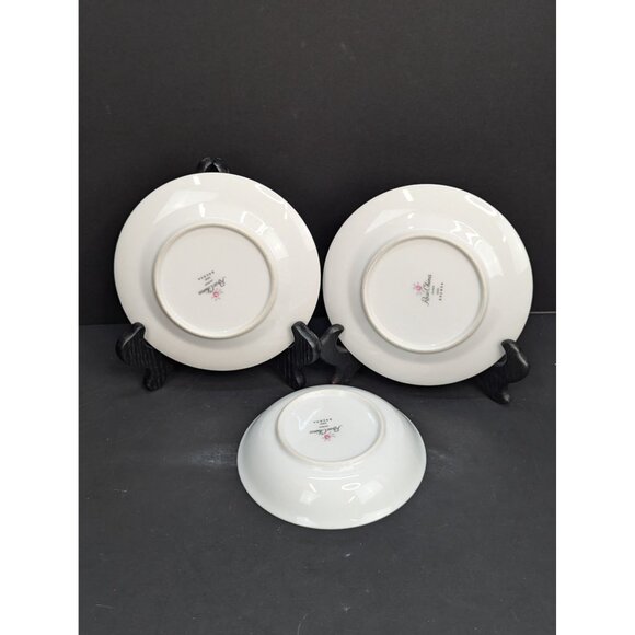 Rose China Japan 3801 Brenda 2 Bread Plate 6 3/8" 1 Berry Bowl 5 1/8" - Picture 7 of 9